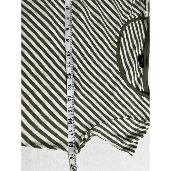 Talbots Women's Tie Detail Knit Shift Dress Medium Cloudy Stripe Short Sleeve - Picture 8 of 8